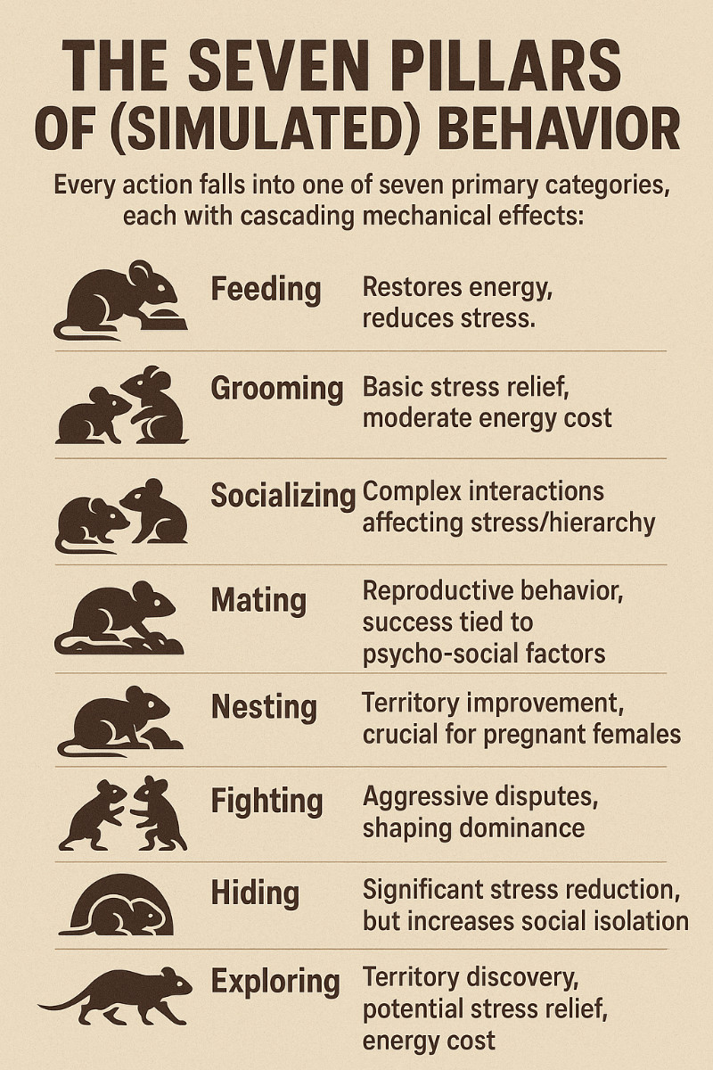 The Seven Pillars of Simulated Behavior